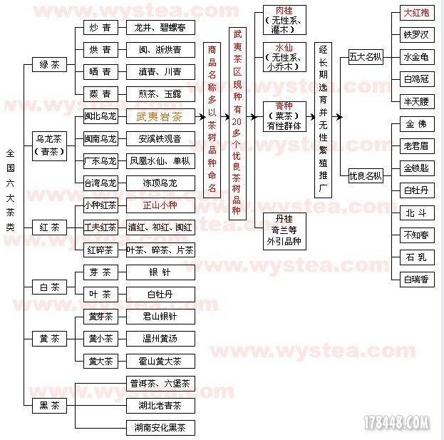 一张图搞清楚中国茶叶分类